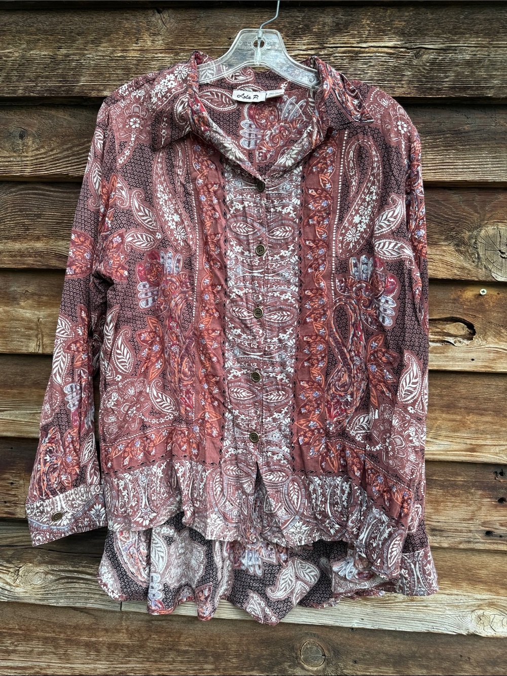 Lola p. 100% rayon top blouse